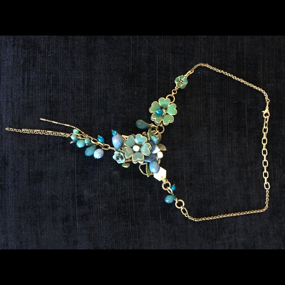 Statement Flower Necklace - image 1